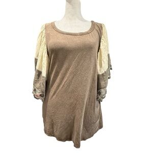 Gimmicks by BKE Boho Flutter Sleeve Top Medium